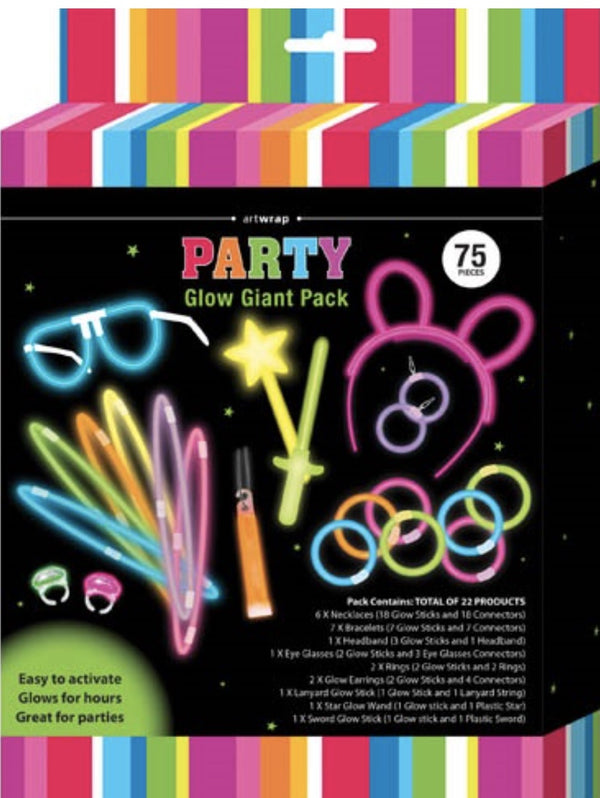 GLOW GIANT PACK 75PCS